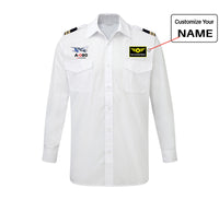 Thumbnail for Airbus A380 Love at first flight Designed Long Sleeve Pilot Shirts