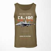 Thumbnail for EA-18G Growler Control The Spectrum design on green army tank top