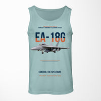 Thumbnail for EA-18G Growler Control The Spectrum design on light green tank top