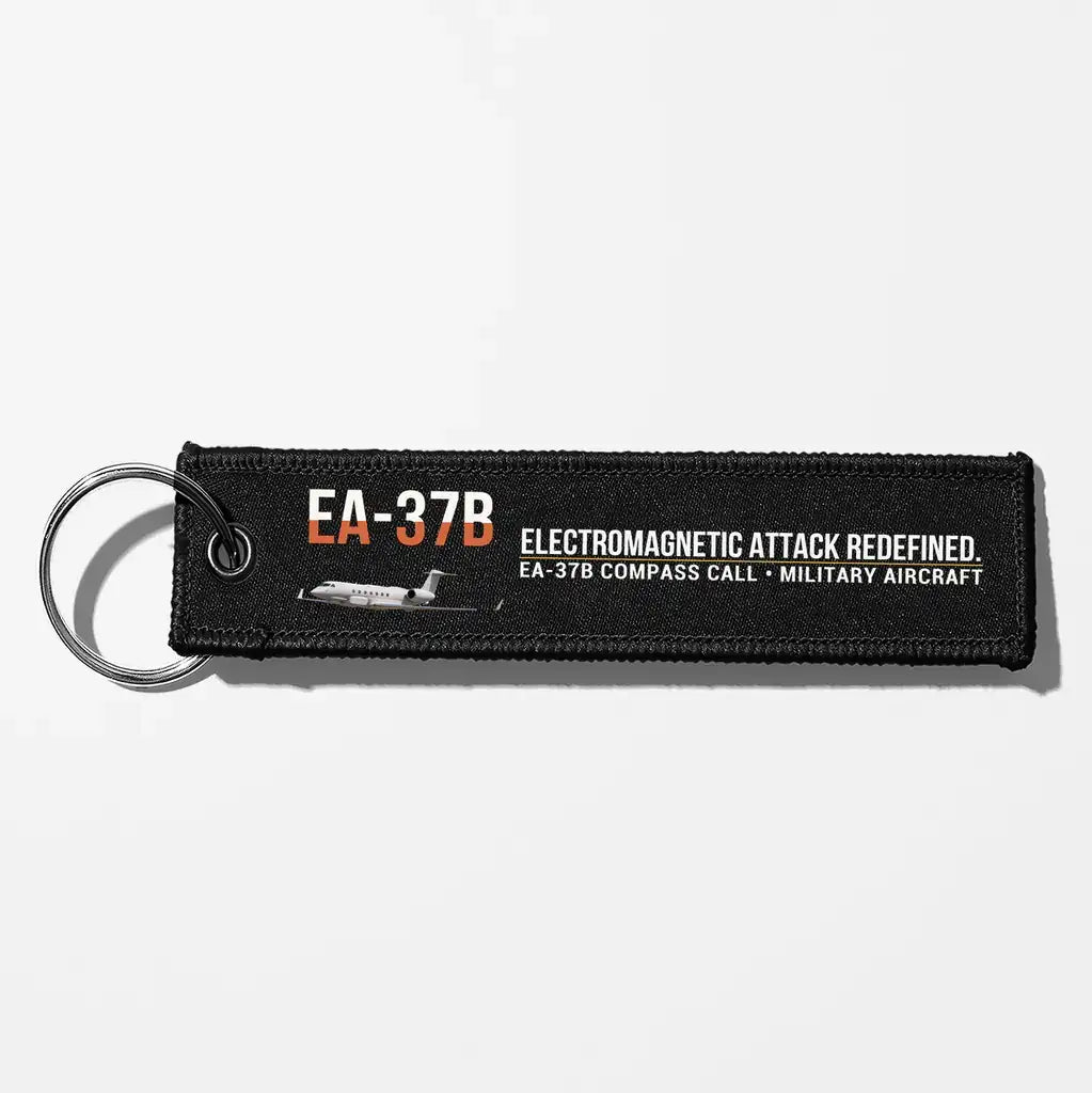 EA-37B Compass Call Aviator Key Chains - Black