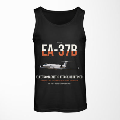 EA-37B Compass Call design on black tank top