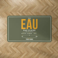 Thumbnail for Chippewa Valley Regional Airport (EAU) Carpets - Carpet Rectangle - ID Tag + Name - Green Army V2