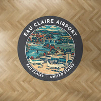Thumbnail for Chippewa Valley Regional Airport (EAU) Carpets - Carpet Round - Badge - Dark Gray V2