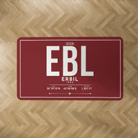 Thumbnail for Erbil International Airport (EBL) Carpets - Carpet Rectangle - ID Tag - Dark Red V2