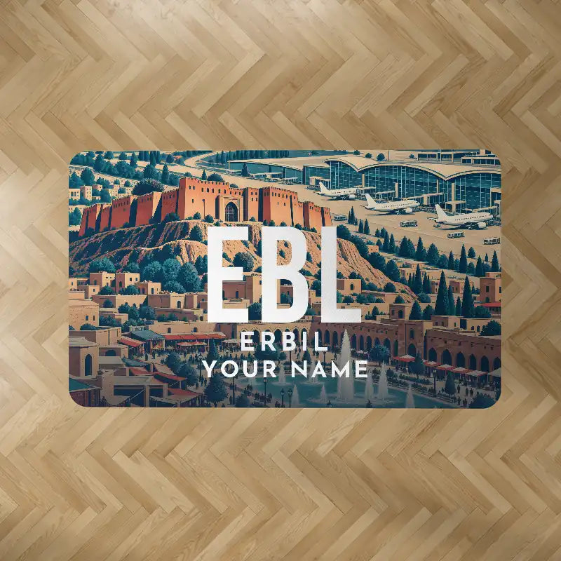 Erbil International Airport (EBL) Carpets - Carpet Rectangle - Scene + Name V2