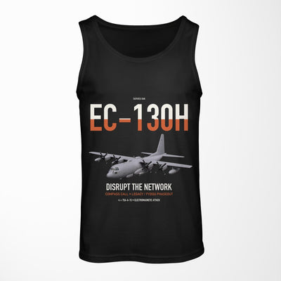 EC-130H Compass Call design on black tank top