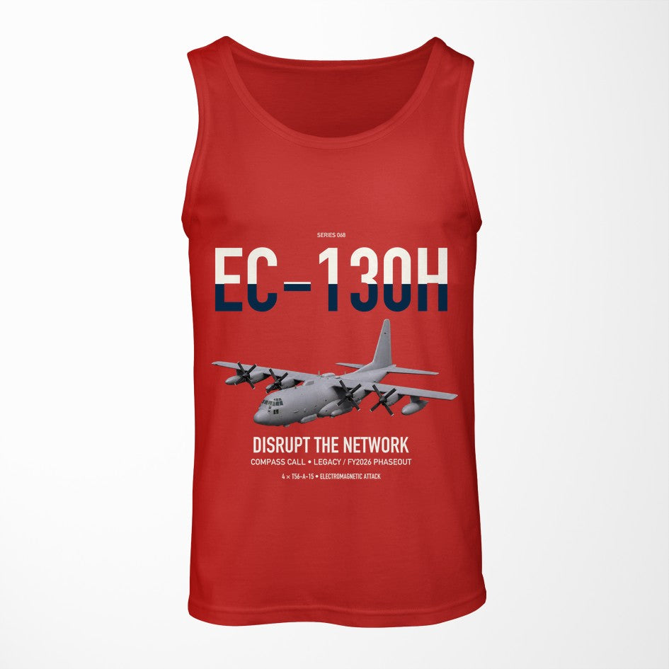 EC-130H Compass Call design on red tank top