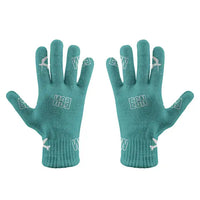 Thumbnail for Ercan International Airport (ECN) Gloves - Gloves - Full - Pattern - Turquoise