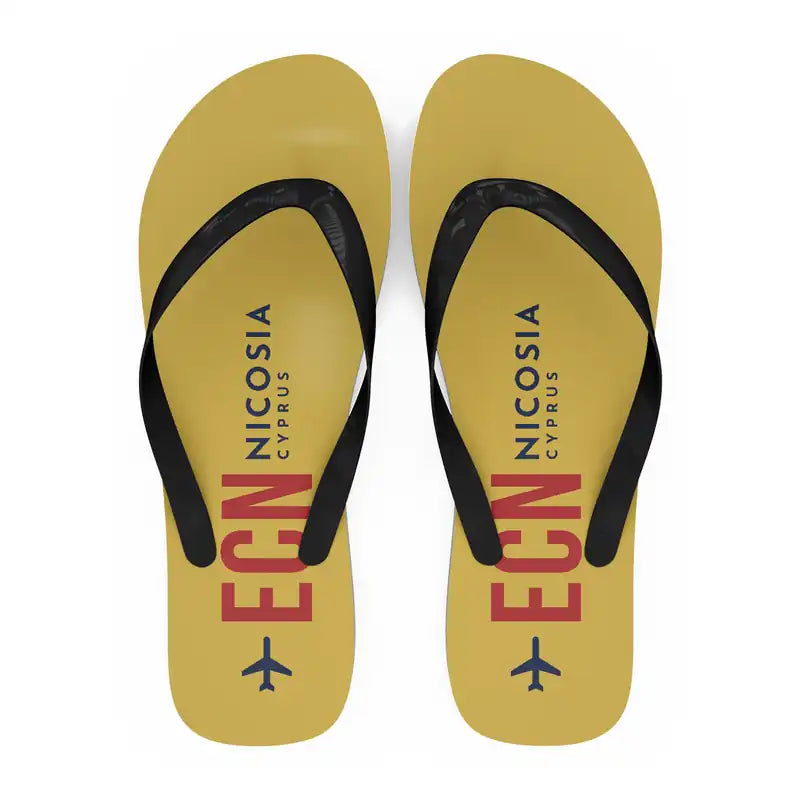 Ercan International Airport (ECN) Slippers & Flip Flops - Slippers - Flip Flops - Code - Yellow