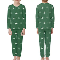 Thumbnail for Edinburgh Airport (EDI) Pajamas - Children Pajamas - Green
