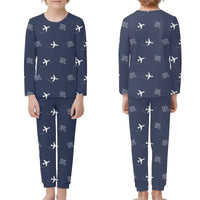Thumbnail for Kefalonia International Airport (EFL) Pajamas - Children Pajamas - Navy Blue