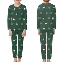 Thumbnail for Eagle County Regional Airport (EGE) Pajamas - Children Pajamas - Dark Green