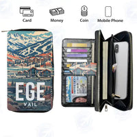 Thumbnail for Eagle County Regional Airport (EGE) Leather Wallets - Zip Long Wallet - Scene
