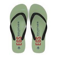 Thumbnail for Egilsstaðir Airport (EGS) Slippers & Flip Flops - Slippers - Flip Flops - Code - Light Green