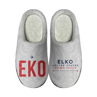 Thumbnail for Elko Regional Airport (EKO) Slippers & Flip Flops - Slippers - Cotton - Code - Different - Light Gray