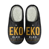 Thumbnail for Elko Regional Airport (EKO) Slippers & Flip Flops - Slippers - Cotton - Code - Same - Black