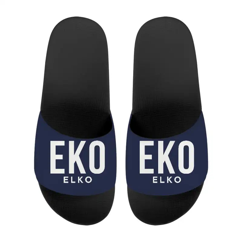 Elko Regional Airport (EKO) Slippers & Flip Flops - Slippers - Sport - Code - Navy Blue