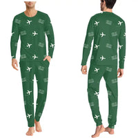 Thumbnail for Elmira Corning Regional Airport (ELM) Pajamas - Men Pajamas - Green