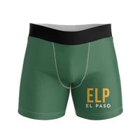 Thumbnail for El Paso International Airport (ELP) Men Boxers - Code - Green