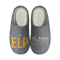 Thumbnail for El Paso International Airport (ELP) Slippers & Flip Flops - Slippers - Cotton - Code - Different - Gray