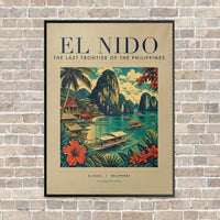 Thumbnail for EL NIDO - Poster - Canvas Framed - Beige