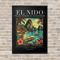 Thumbnail for EL NIDO - Poster - Canvas Framed - Black