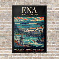 Thumbnail for ENA - Poster - Canvas Framed - Black