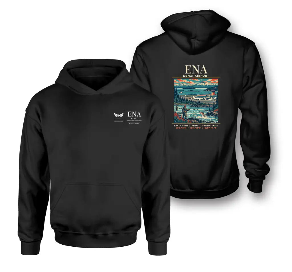 ENA - Poster - Double-Side Hoodie - Black