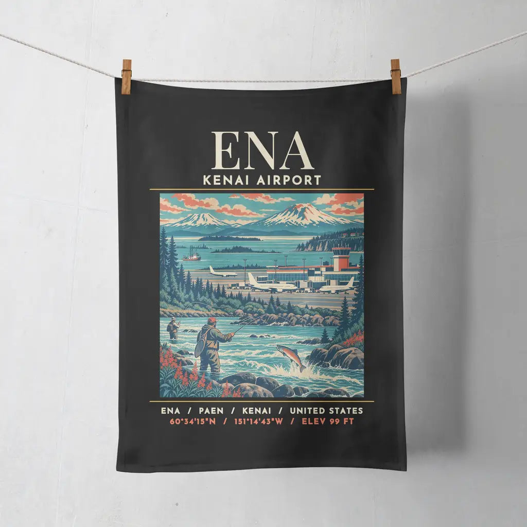ENA - Poster - Towel - Black