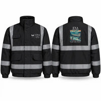 Thumbnail for Kenai Municipal Airport (ENA) Reflective Winter Jackets - Poster - Black