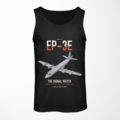 EP-3E ARIES II design on black tank top