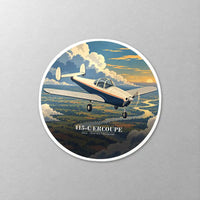 Thumbnail for ERCO 415-C Ercoupe - 3D - Circle Sticker - Close-up