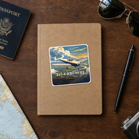 Thumbnail for ERCO 415-C Ercoupe - 3D + Name - Square Sticker - Notebook