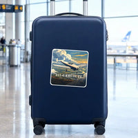 Thumbnail for ERCO 415-C Ercoupe - 3D + Name - Square Sticker - Suitcase