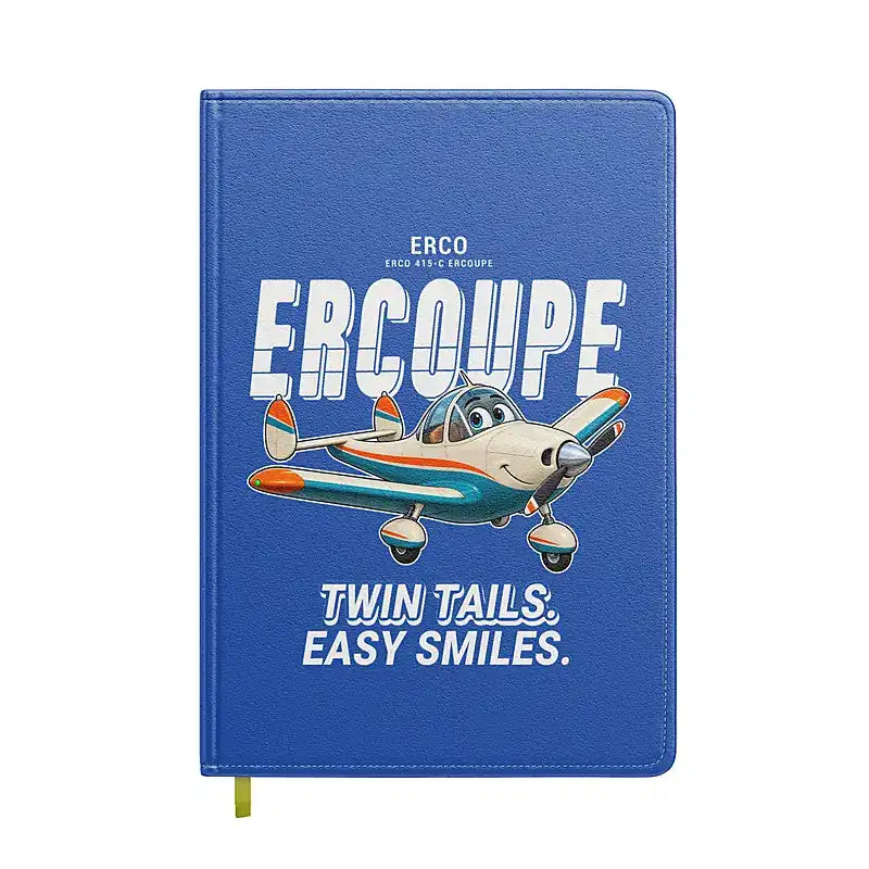 ERCO 415-C Ercoupe - Cartoon - Notebook - Blue