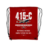 Thumbnail for ERCO 415-C Ercoupe - Drawstring Bag - Original - Red