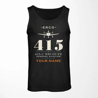 Thumbnail for ERCO 415-C Ercoupe - Heritage + Name - Tank Top - Black