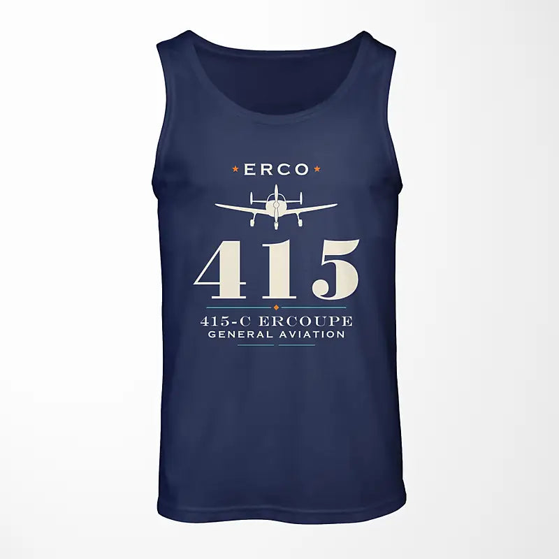 ERCO 415-C Ercoupe - Heritage - Tank Top - Dark Blue