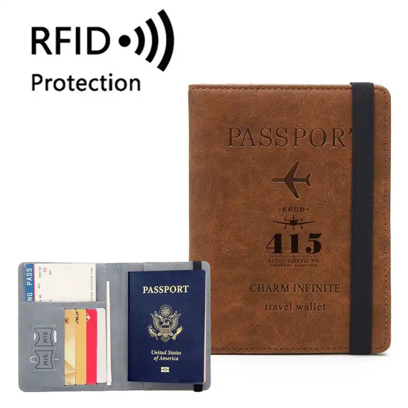 ERCO 415-C Ercoupe Leather Wallets - Passport Wallet - Heritage