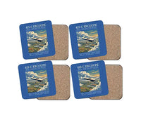 Thumbnail for ERCO 415-C Ercoupe - Poster - Coaster Set - Blue