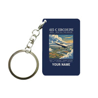 Thumbnail for ERCO 415-C Ercoupe - Poster + Name - Key Chain - Navy Blue