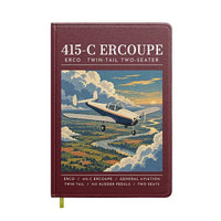 Thumbnail for ERCO 415-C Ercoupe - Poster - Notebook - Dark Red
