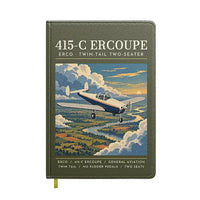 Thumbnail for ERCO 415-C Ercoupe - Poster - Notebook - Green Army