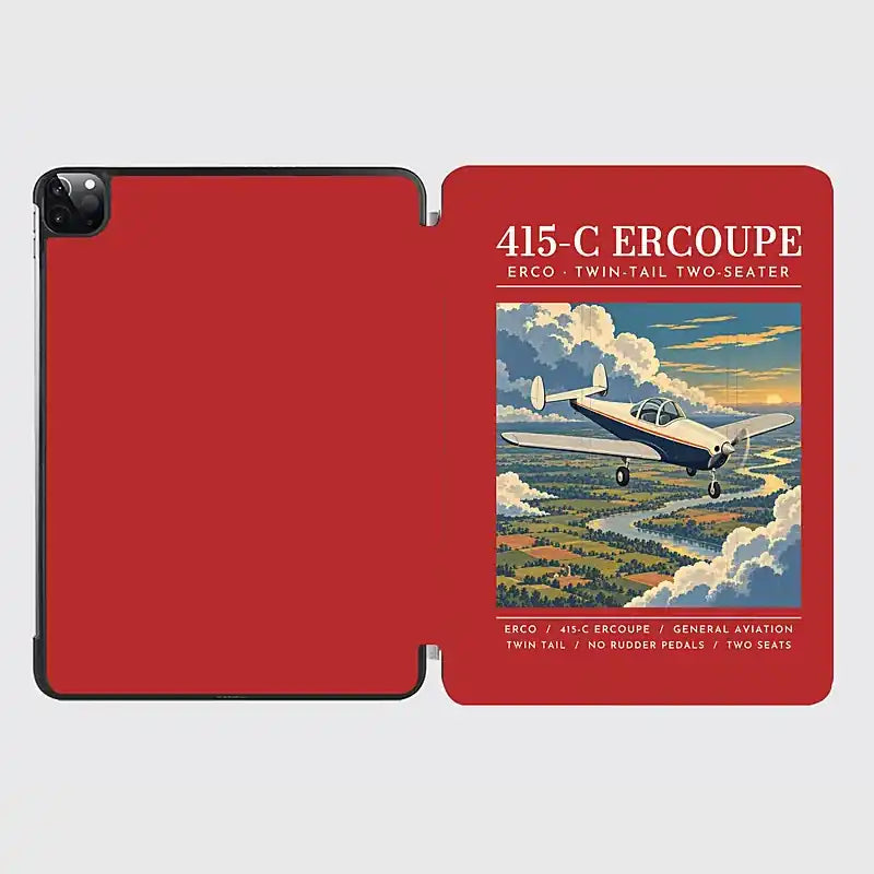 ERCO 415-C Ercoupe - Poster - iPad Case - Red