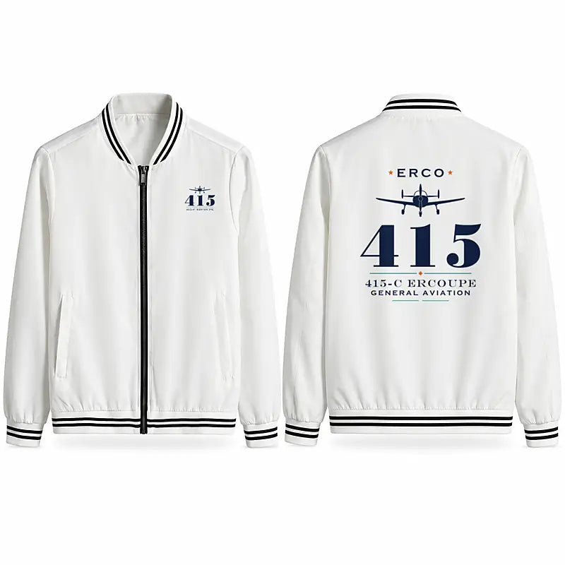 ERCO 415-C Ercoupe Stylish Jackets - Baseball Collar - Heritage - White