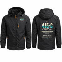Thumbnail for ERCO 415-C Ercoupe Stylish Jackets - Hooded Windbreaker - Original - Black