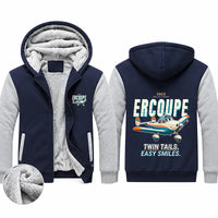 Thumbnail for ERCO 415-C Ercoupe Zipped Sweatshirts - Cartoon - Navy & Gray