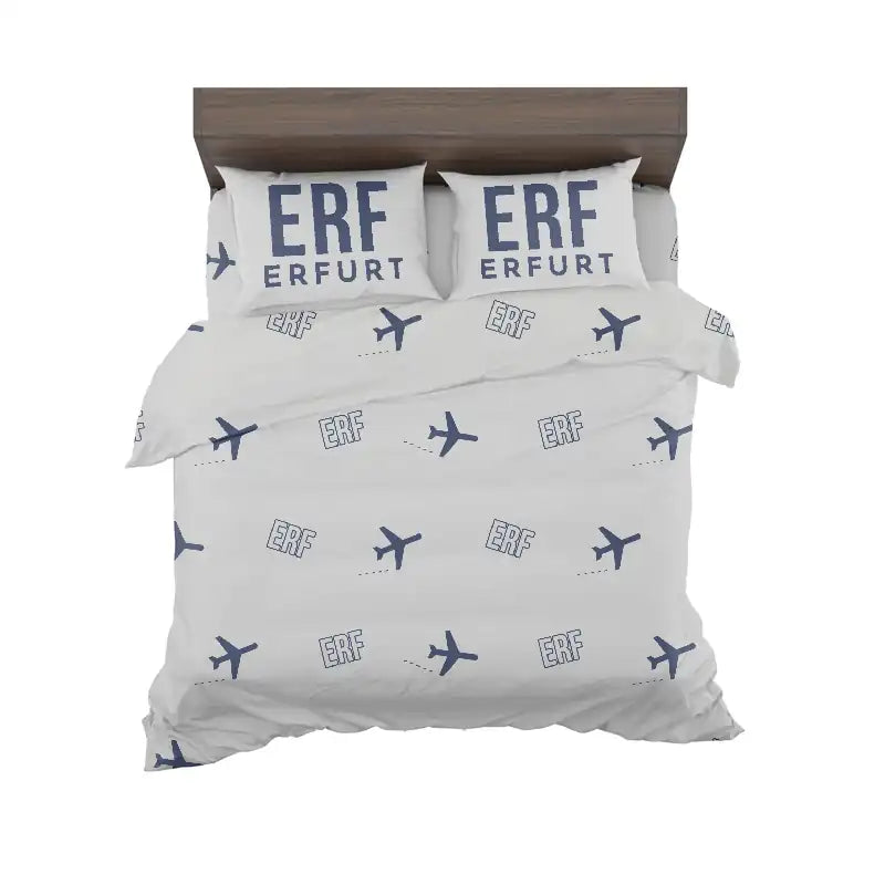 Erfurt-Weimar Airport (ERF) Bedding Sets & Blankets - Bedding Set - Pattern - Light Gray