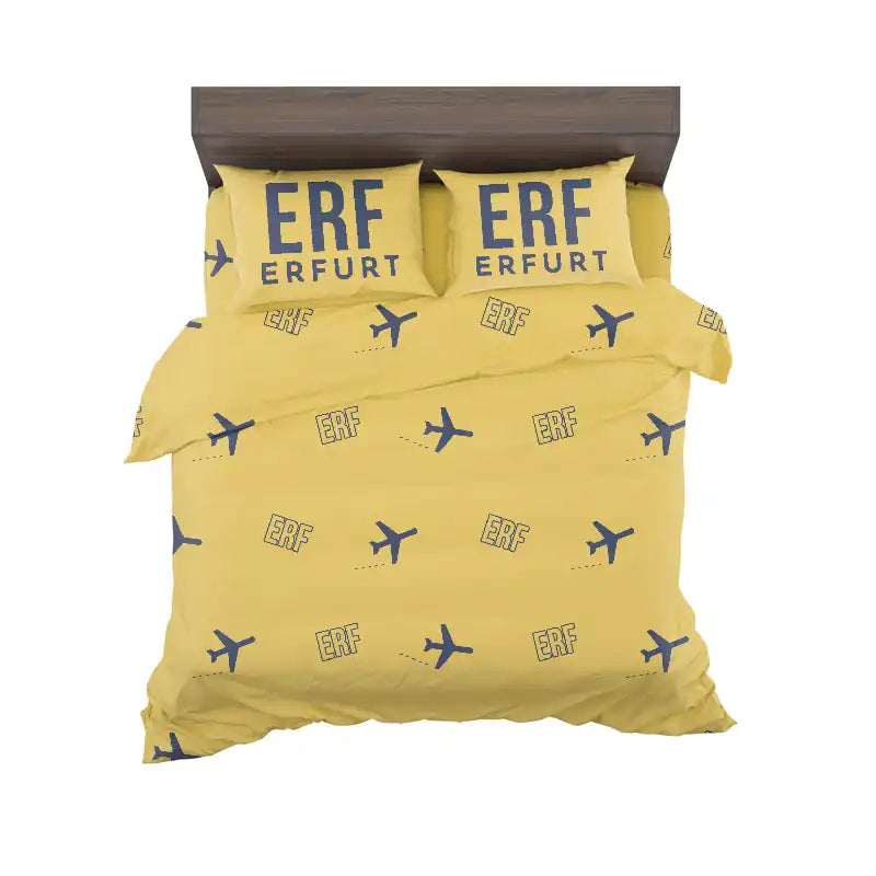 Erfurt-Weimar Airport (ERF) Bedding Sets & Blankets - Bedding Set - Pattern - Yellow