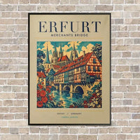 Thumbnail for ERFURT - Poster - Canvas Framed - Beige